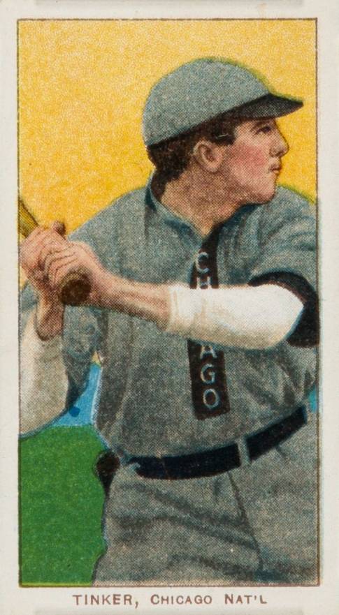 1909 White Borders Lenox-Brown Tinker, Chicago Nat'L #485 Baseball Card