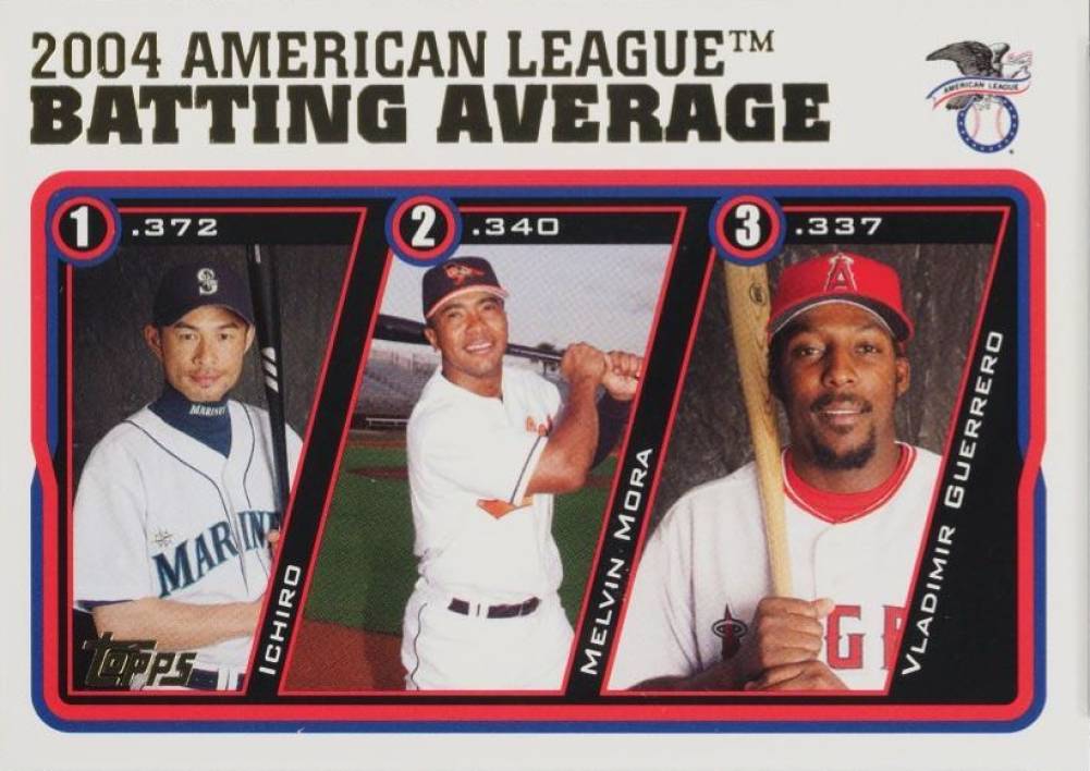 2005 Topps  2004 American League Batting Average #337 Baseball Card