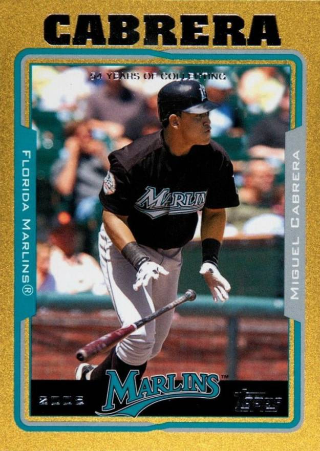 2005 Topps Gold Miguel Cabrera #240 Baseball Card