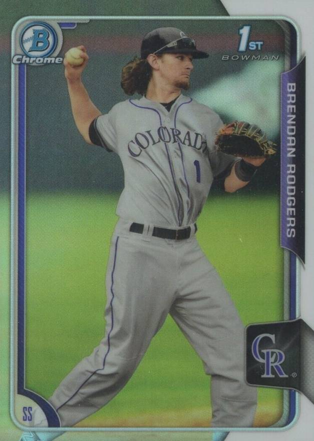 2015 Bowman Draft Brendan Rodgers #200 Baseball Card