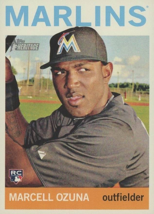 2013 Topps Heritage  Marcell Ozuna #H505 Baseball Card