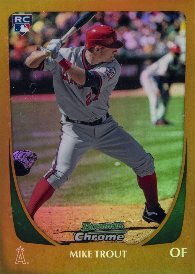 2011 Bowman Chrome Draft Mike Trout #101 Baseball Card