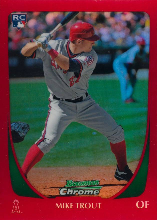 2011 Bowman Chrome Draft Mike Trout #101 Baseball Card