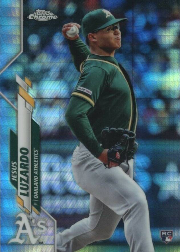 2020 Topps Chrome Jesus Luzardo #5 Baseball Card