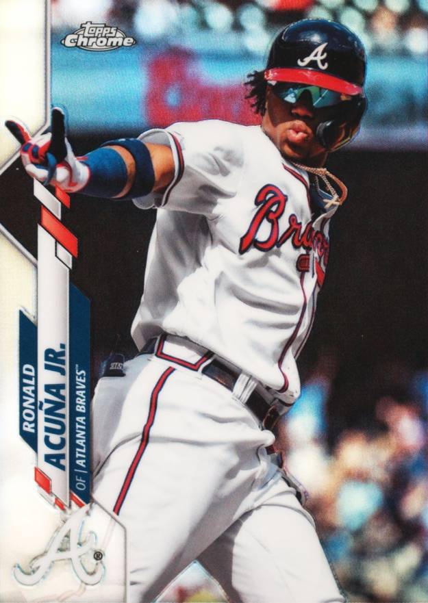 2020 Topps Chrome Ronald Acuna Jr. #112 Baseball Card