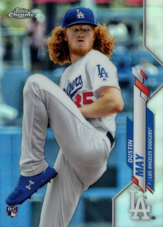 2020 Topps Chrome Dustin May #176 Baseball Card