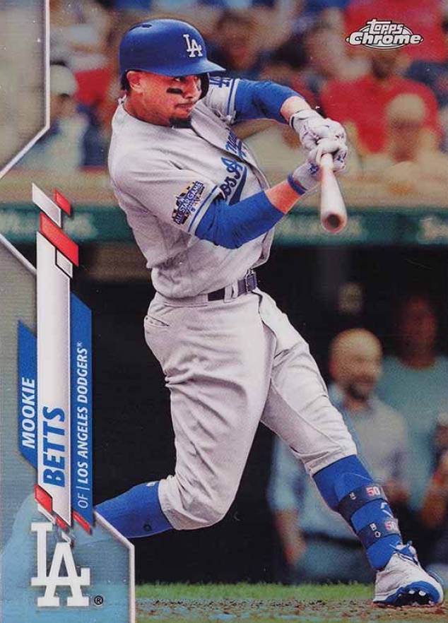 2020 Topps Chrome Mookie Betts #100 Baseball Card