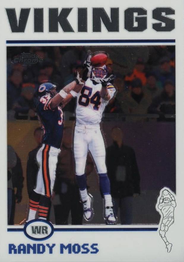 2004 Topps Chrome Randy Moss #65 Football Card