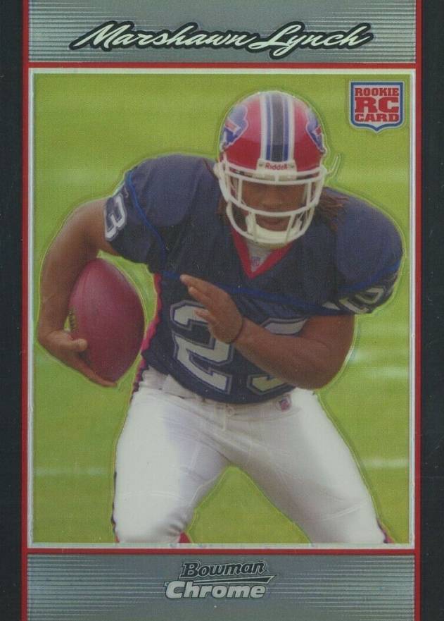 2007 Bowman Chrome Marshawn Lynch #BC66 Football Card