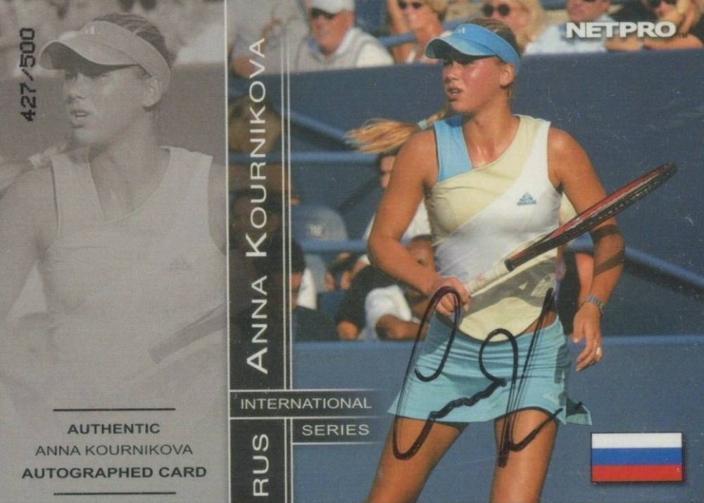 2003 Netpro International Series Autograph Anna Kournikova #1A Other Sports Card