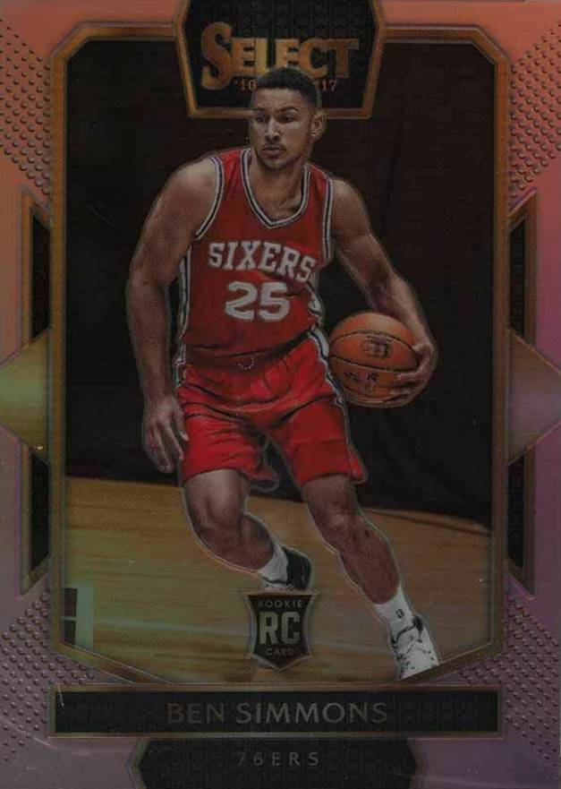 2018 Panini National Convention 2016 Select Basketball Pink Prizm Ben Simmons #251 Basketball Card