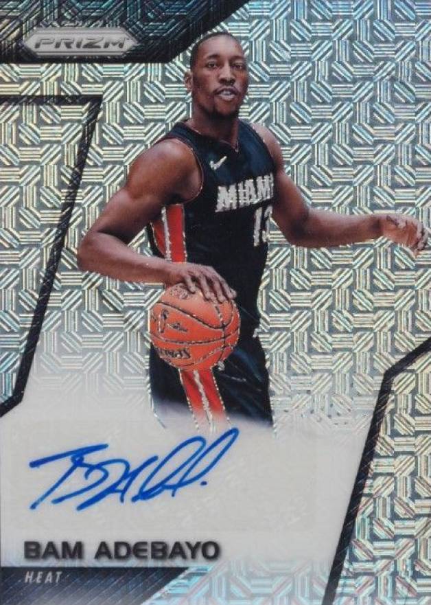 2017 Panini Prizm Rookie Signatures Bam Adebayo #RS-BA Basketball Card