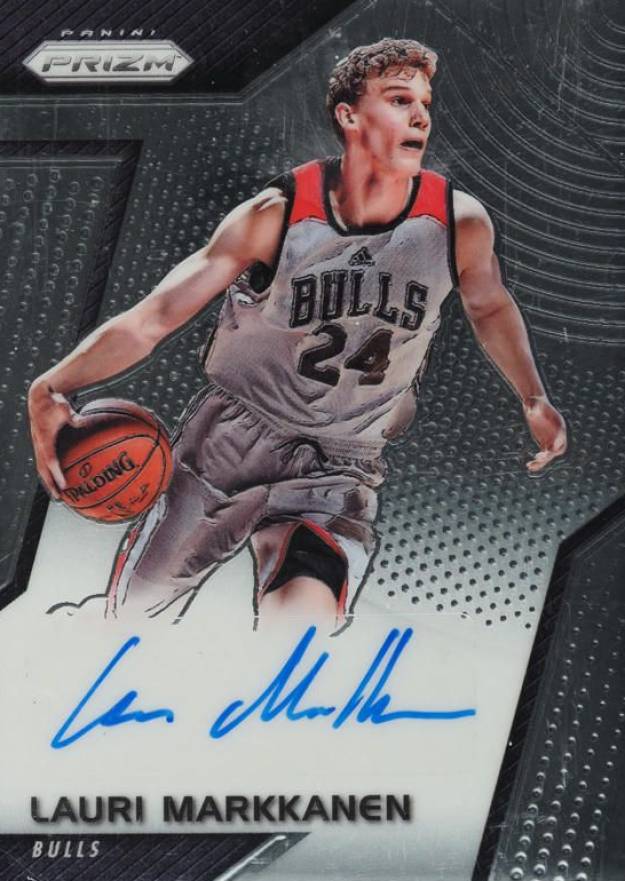 2017 Panini Prizm Rookie Signatures Lauri Markkanen #RS-LM Basketball Card