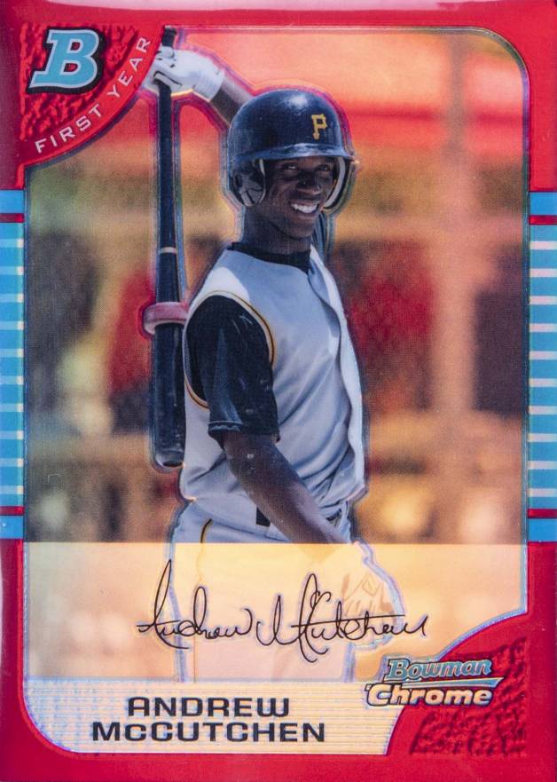 2005 Bowman Chrome Draft Picks Andrew McCutchen #63 Baseball Card