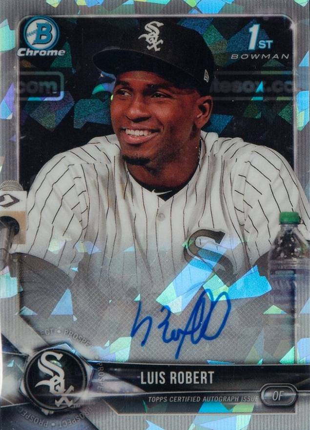 2018 Bowman Prospects Autographs Chrome Luis Robert #LR Baseball Card