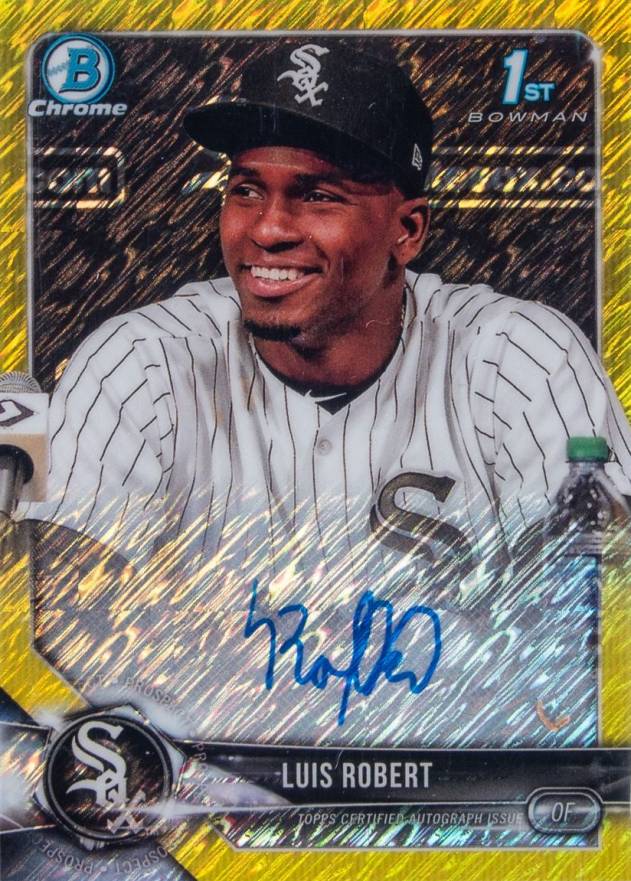 2018 Bowman Prospects Autographs Chrome Luis Robert #LR Baseball Card