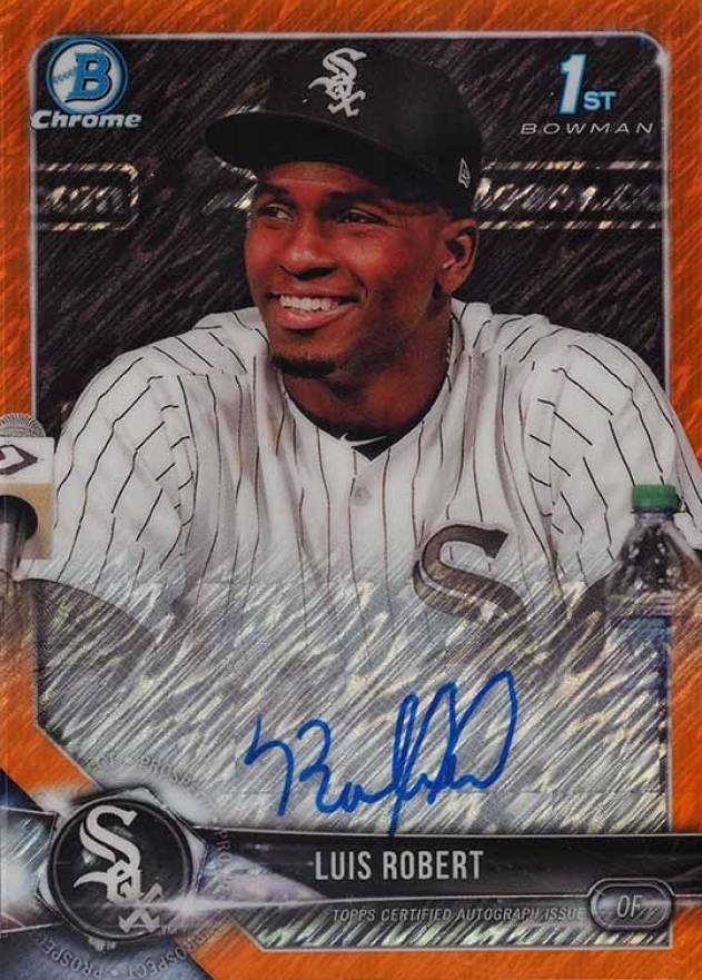 2018 Bowman Prospects Autographs Chrome Luis Robert #LR Baseball Card