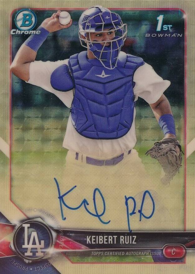 2018 Bowman Prospects Autographs Chrome Keibert Ruiz #KR Baseball Card