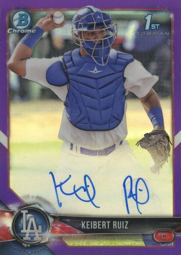 2018 Bowman Prospects Autographs Chrome Keibert Ruiz #KR Baseball Card