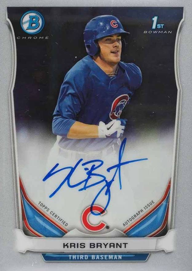 2014 Bowman Chrome Autograph Prospects Kris Bryant #KB Baseball Card