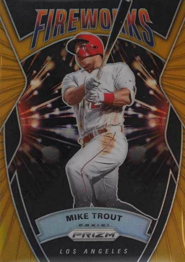 2020 Panini Prizm Fireworks Mike Trout #F6 Baseball Card