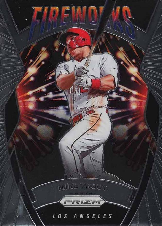 2020 Panini Prizm Fireworks Mike Trout #F6 Baseball Card