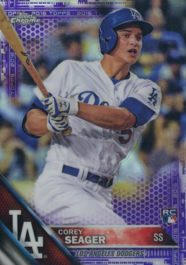 2016 Topps Chrome Corey Seager #150 Baseball Card