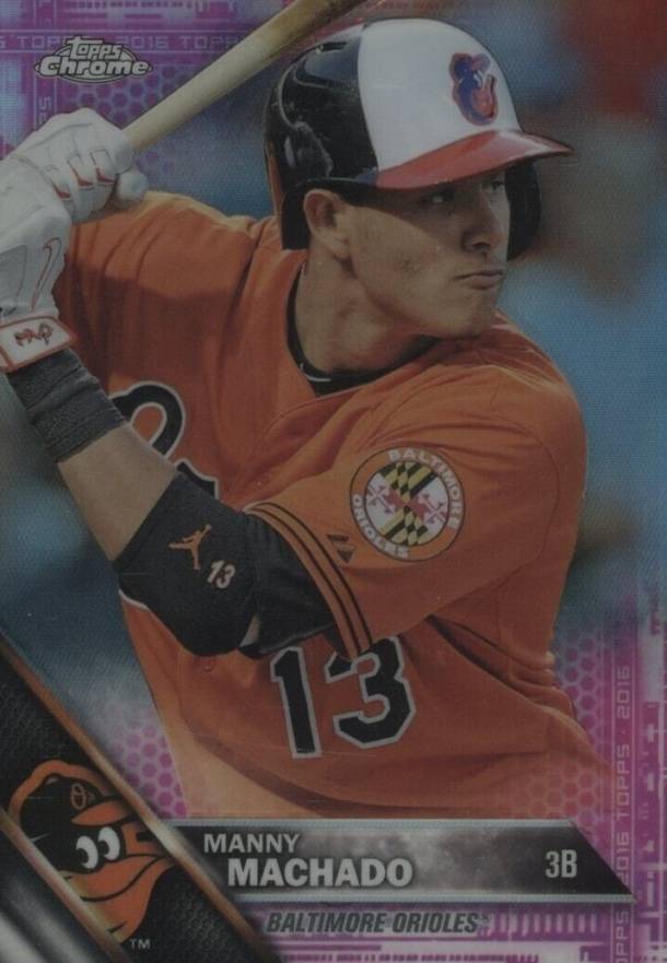 2016 Topps Chrome Manny Machado #30 Baseball Card