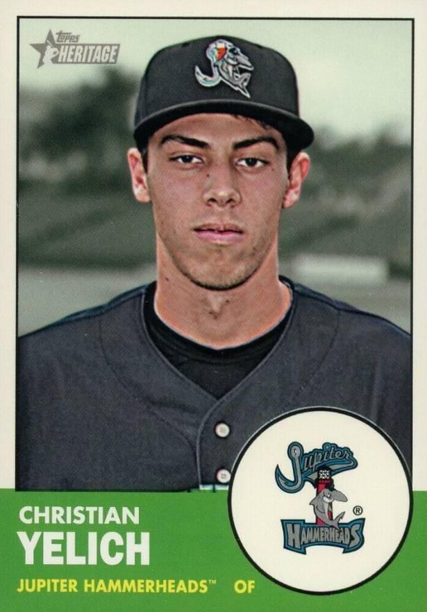 2012 Topps Heritage  Christian Yelich #13 Baseball Card