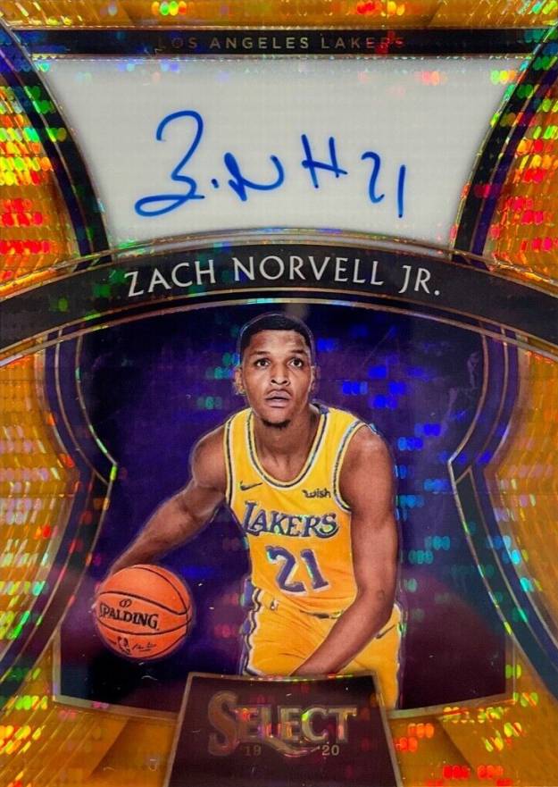 2019 Panini Select Rookie Signatures Zach Norvell Jr. #RSZNJ Basketball Card