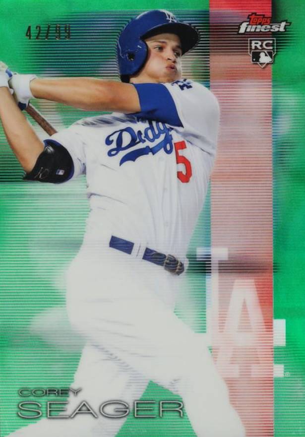 2016 Finest Corey Seager #58 Baseball Card