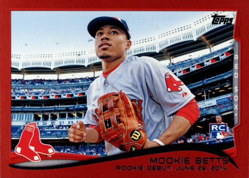 2014 Topps Update Mookie Betts #US301 Baseball Card