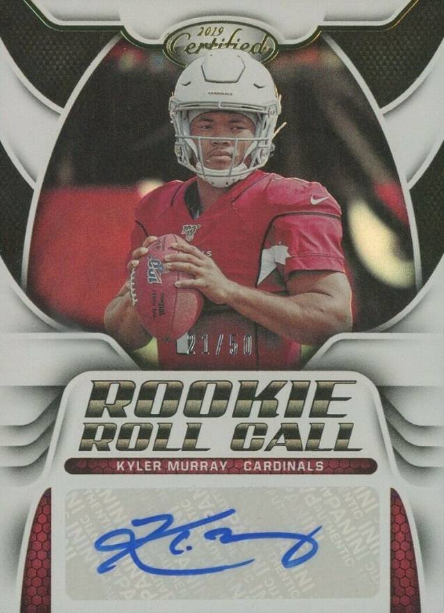 2019 Panini Certified Rookie Roll Call Signatures Kyler Murray #RRKM Football Card