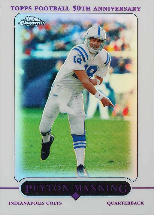 2005 Topps Chrome Peyton Manning #136 Football Card