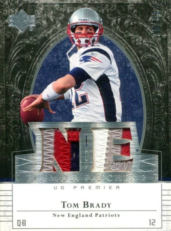 2007 Upper Deck Premier Premier Patches 2 Tom Brady #PP2TB Football Card