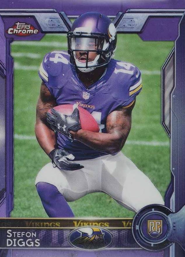 2015 Topps Chrome Stefon Diggs #148 Football Card