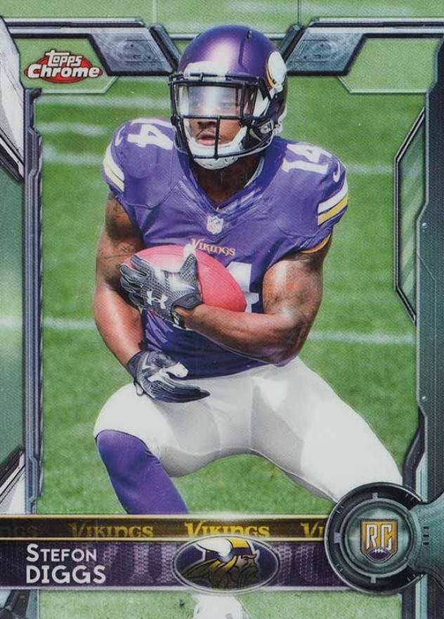 2015 Topps Chrome Stefon Diggs #148 Football Card