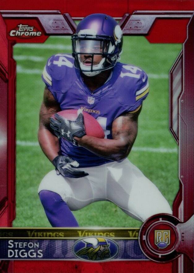 2015 Topps Chrome Stefon Diggs #148 Football Card