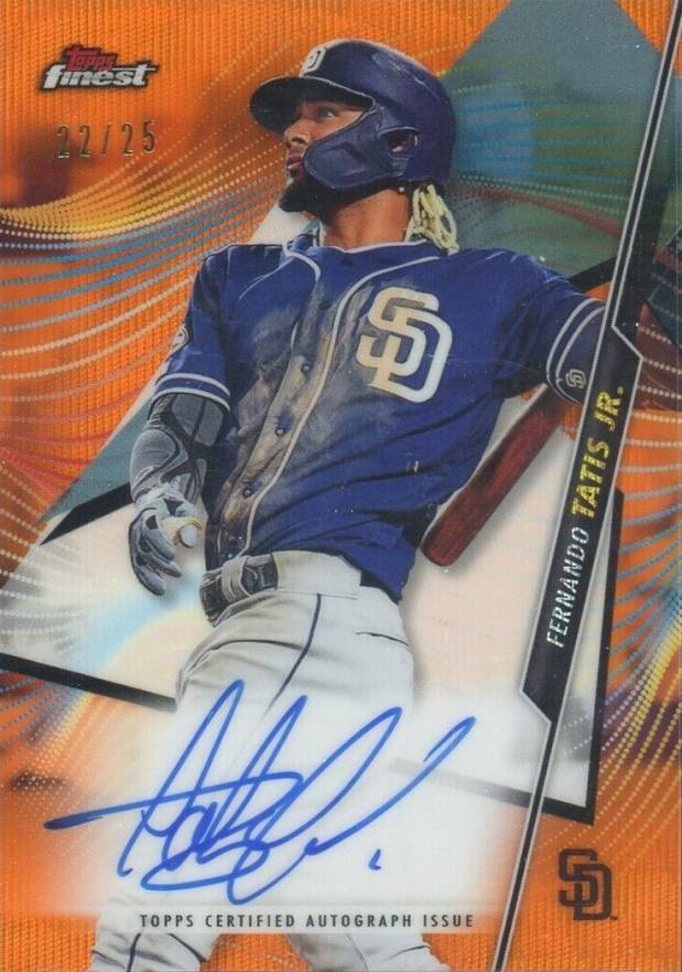 2020 Finest Autographs Fernando Tatis Jr. #FAFTJ Baseball Card