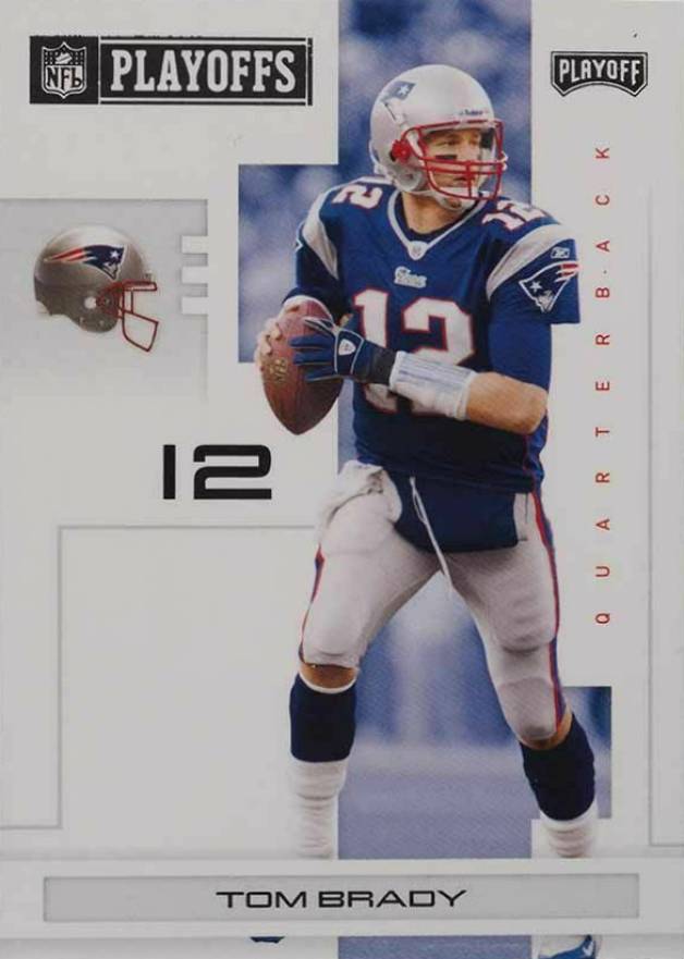 2007 Playoff NFL Playoffs Tom Brady #56 Football Card