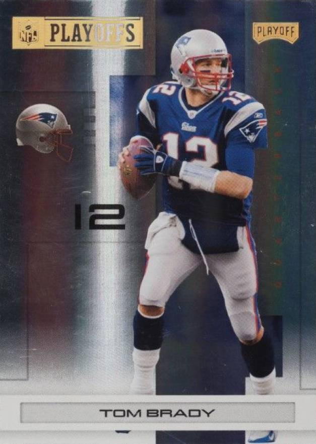 2007 Playoff NFL Playoffs Tom Brady #56 Football Card