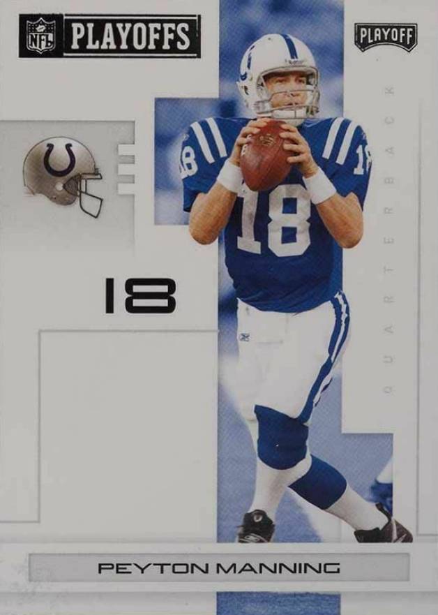 2007 Playoff NFL Playoffs Peyton Manning #42 Football Card