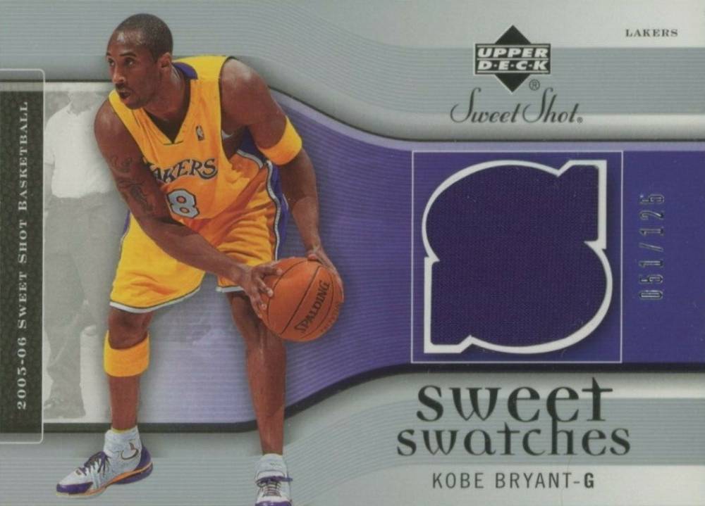 2005 Upper Deck Sweet Shot Sweet Swatches Kobe Bryant #SW-KB Basketball Card