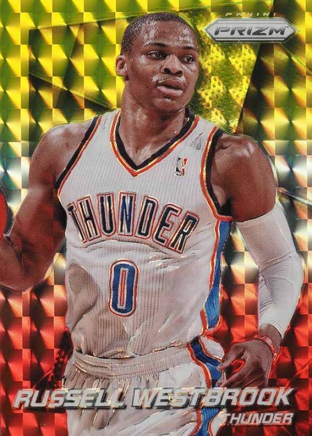 2014 Panini Prizm Russell Westbrook #52 Basketball Card