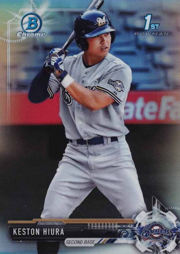 2017 Bowman Draft Keston Hiura #BDC75 Baseball Card