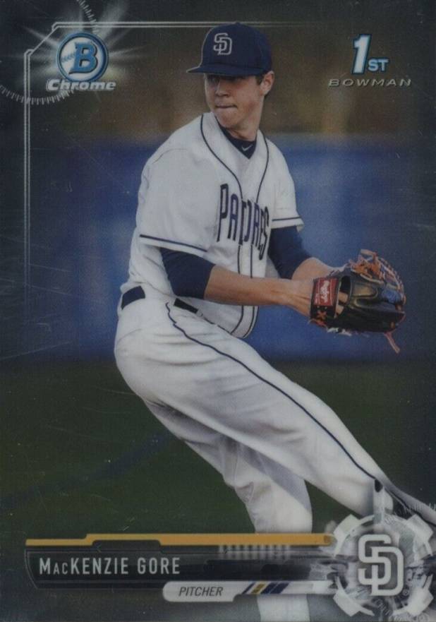 2017 Bowman Draft MacKenzie Gore #BDC25 Baseball Card