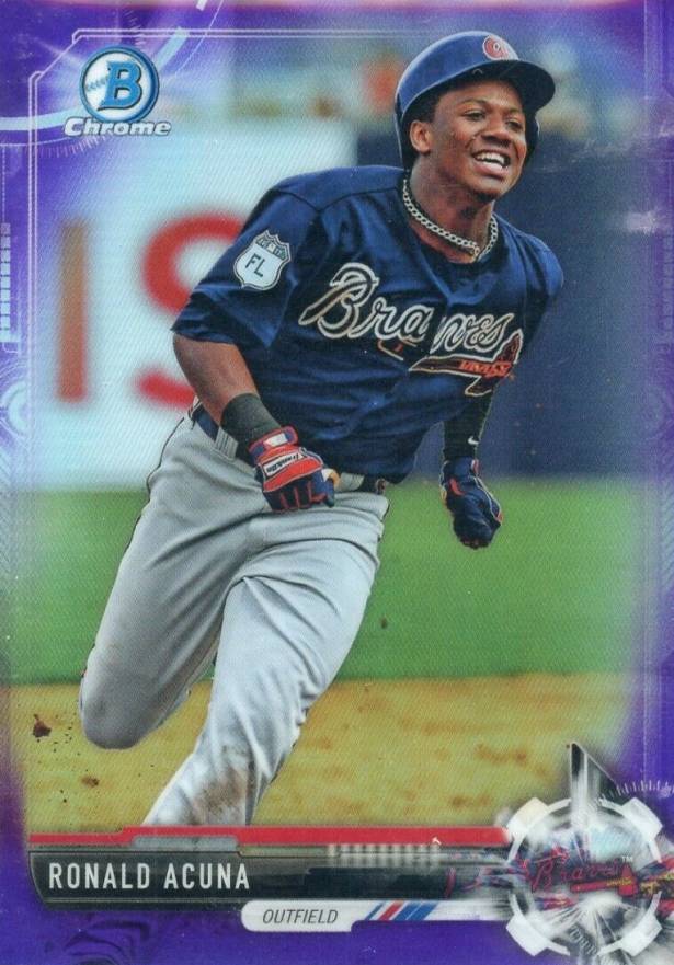 2017 Bowman Draft Ronald Acuna #BD39 Baseball Card