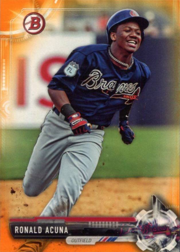 2017 Bowman Draft Ronald Acuna #BD39 Baseball Card