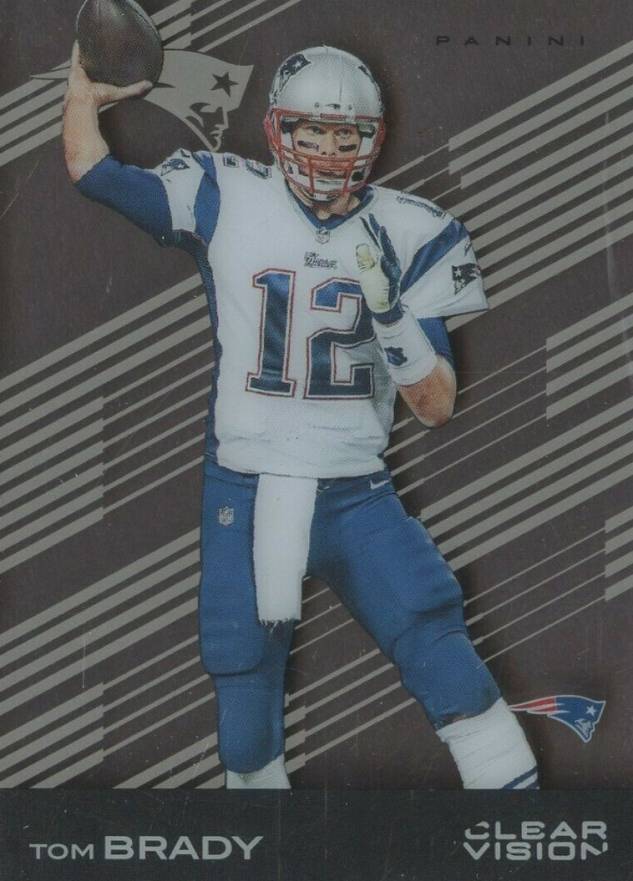 2015 Panini Clear Vision Tom Brady #40 Football Card