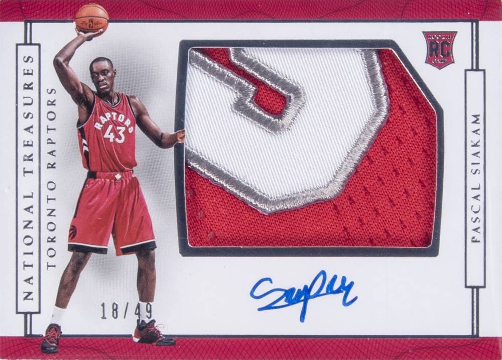 2016 Panini National Treasures Pascal Siakam #198 Basketball Card